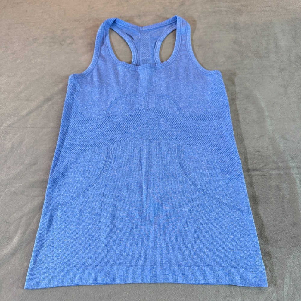 Lululemon Womens Swiftly Tech Tank Top 4 Blue Racerback Athletic Workout Yoga